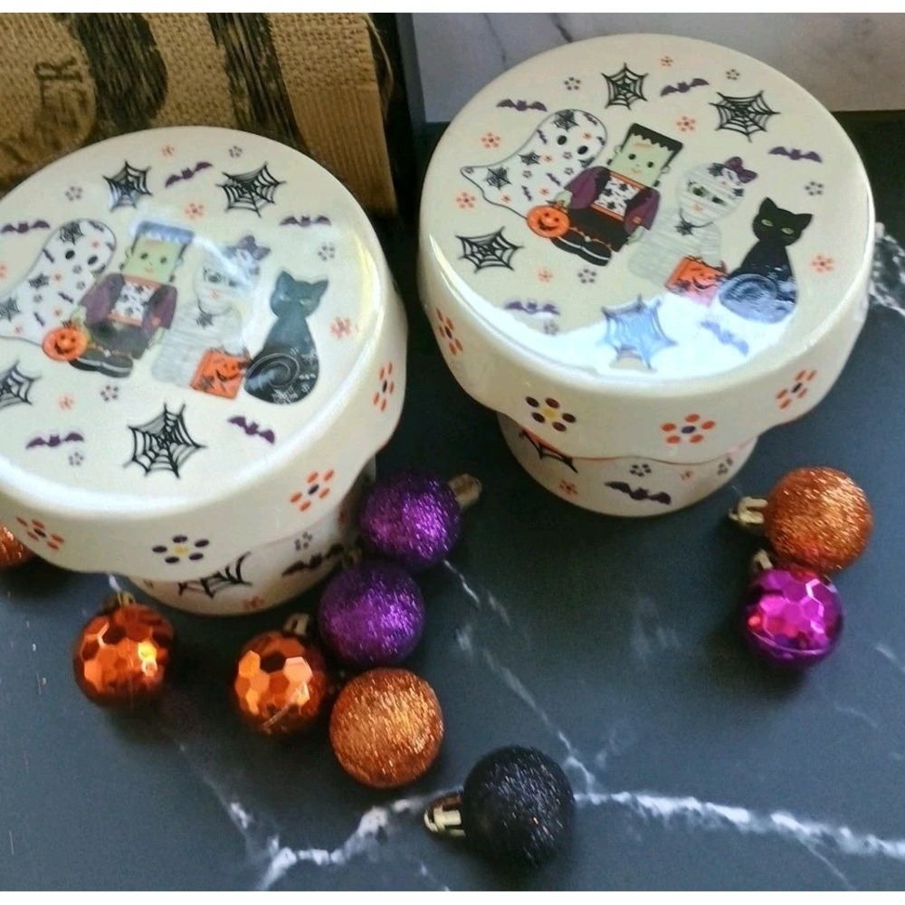 Temp-tations By Tara Halloween Boofetti Cupcake Candle Stands Hand Painted 2 - Picture 7 of 8